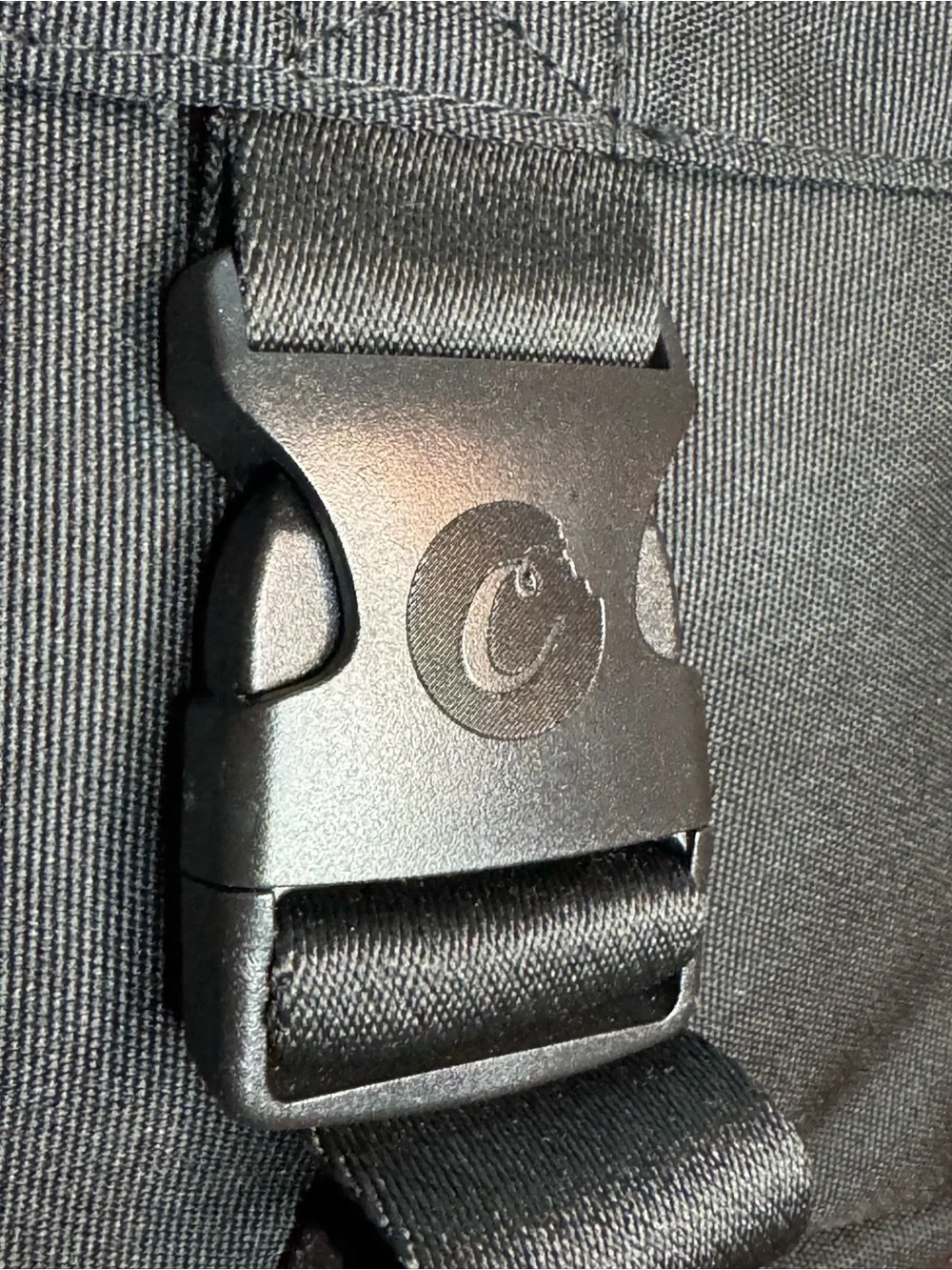 Cookies Black Messenger Bag with Reflective Trim